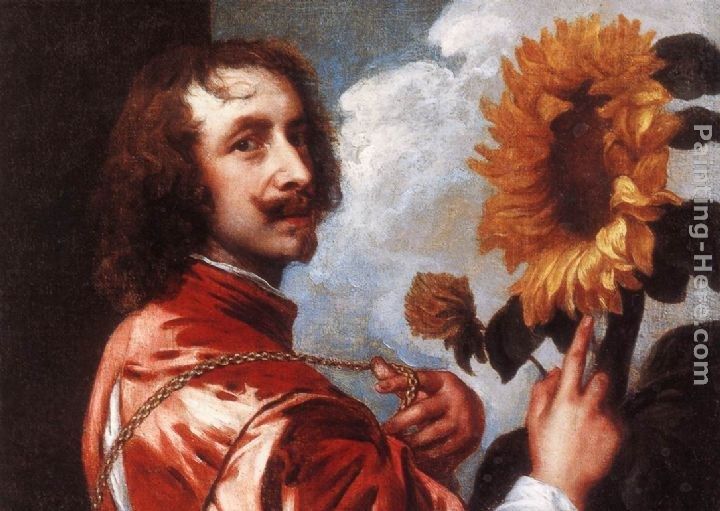 Sir Antony van Dyck Self-portrait with a Sunflower